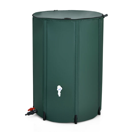Tanque colector portátil de agua de lluvia de 100 galones con filtro de grifo