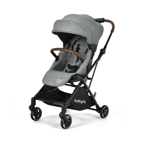 Cochecito de bebé convertible de aluminio 2 en 1 con capota ajustable
