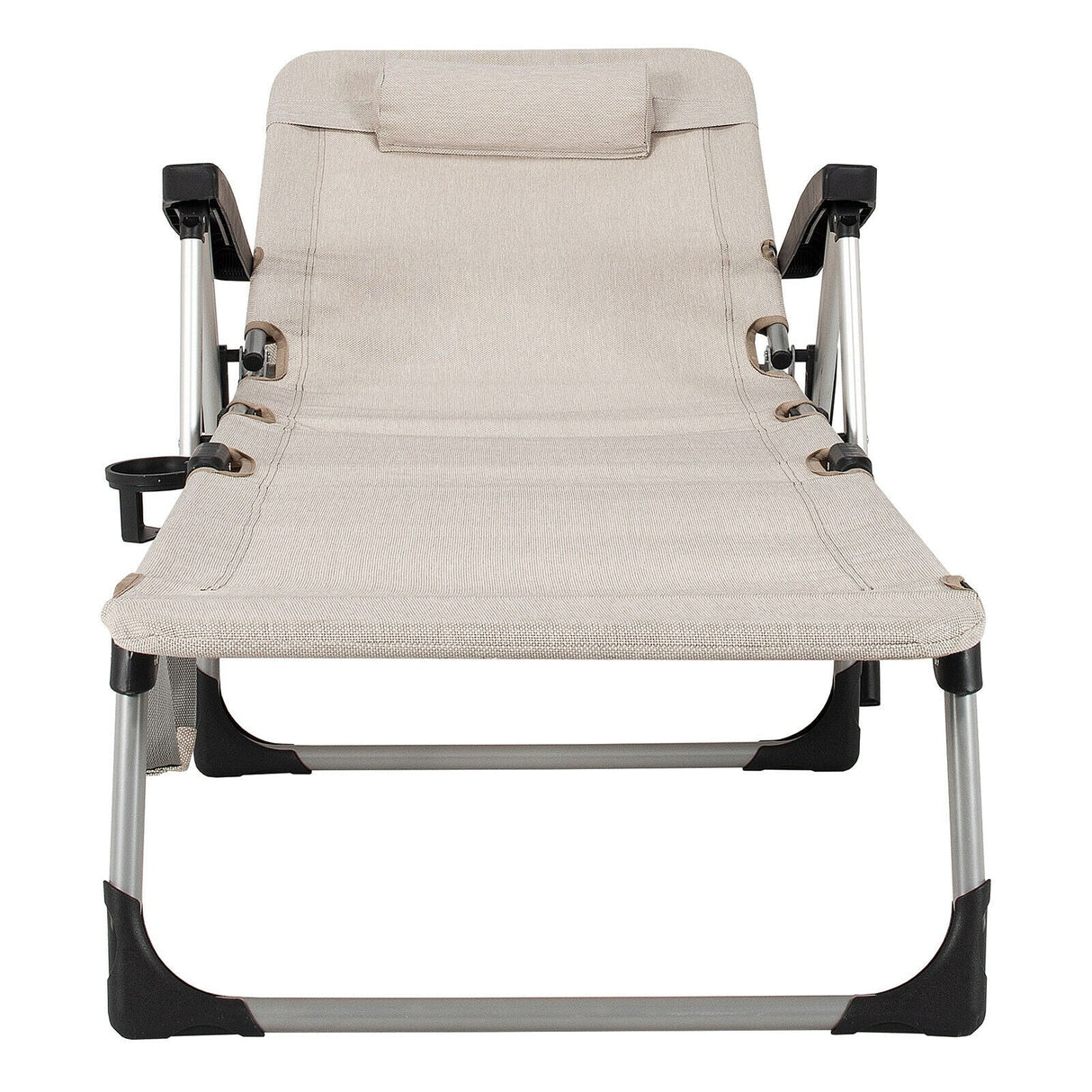 Tumbona Plegable de Playa con 7 Posiciones Ajustables