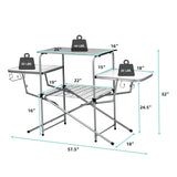 Mesa de barbacoa plegable para exteriores