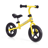 Bicicleta de equilibrio para niños sin pedales con manillar y asiento ajustables - Amarilla