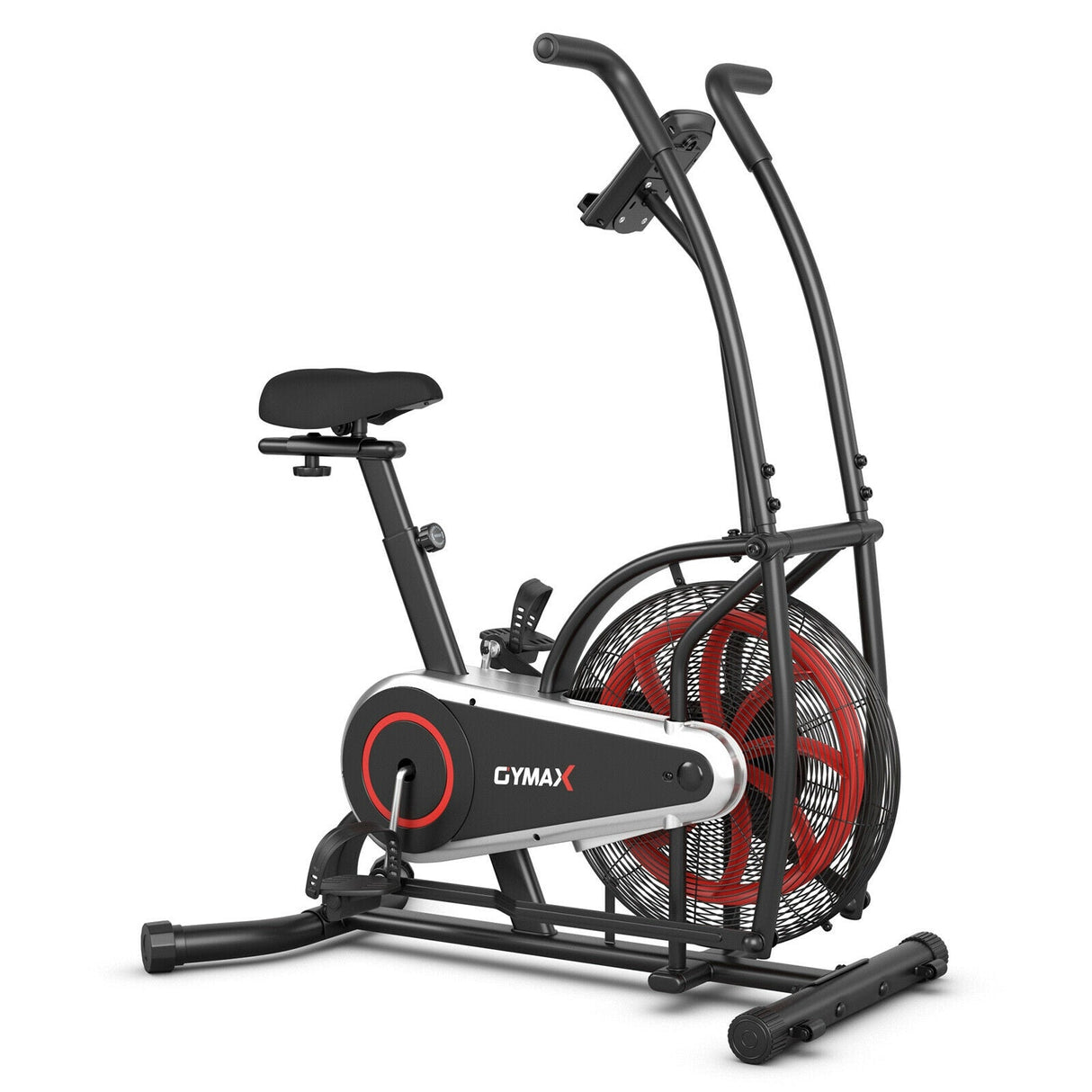 Bicicleta de aire vertical con resistencia ilimitada-Negra