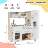 Juego de cocina de juguete de simulación vintage para niños con dispensador de agua