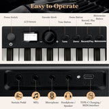 Piano eléctrico plegable de 88 teclas con luces, teclado portátil de tamaño completo MIDI