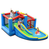 Castillo Hinchable Tobogán de Agua para Niños con Soplador de 480W