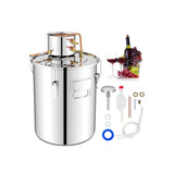 Destilador de Alcohol de 10 Galones (40 L) con 2 Ollas de Acero Inoxidable