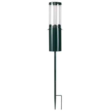 Comedero para pájaros a prueba de ardillas de 4,5 kg de gran capacidad con montaje en poste y deflector