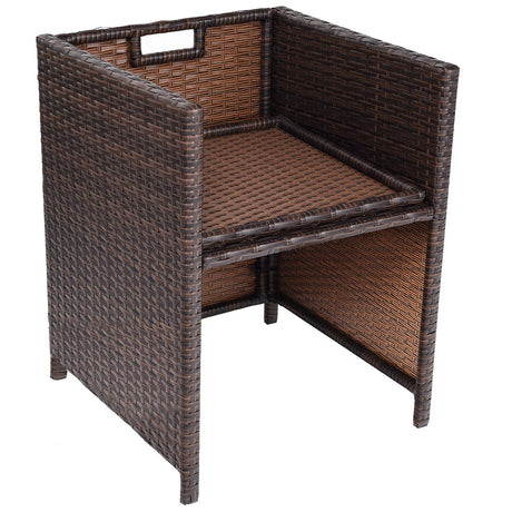 Juego de comedor para patio exterior de 10 piezas
