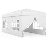 10 X 20 Feet Pop up Canopy Tent Instant Setup with 6 Sidewalls