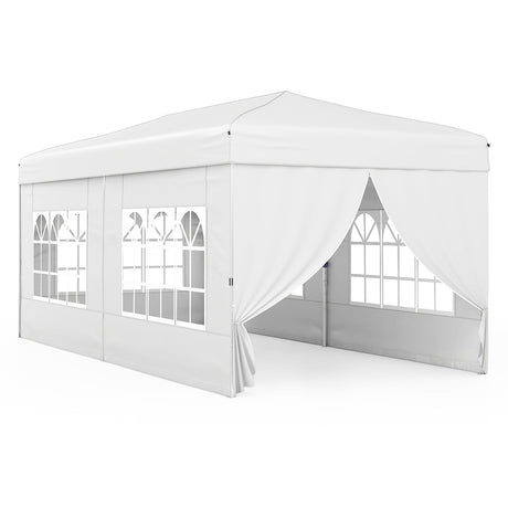 Carpa Pop-Up de 10 x 20 Pies de Montaje Instantáneo con 6 Paredes Laterales