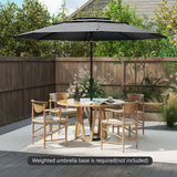 10 ft 3-tier Vented Patio Umbrella with Push Button Tilt