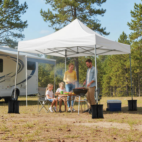Carpa plegable de 10 x 10 pies con paredes laterales y toldo para fiestas, picnics y eventos