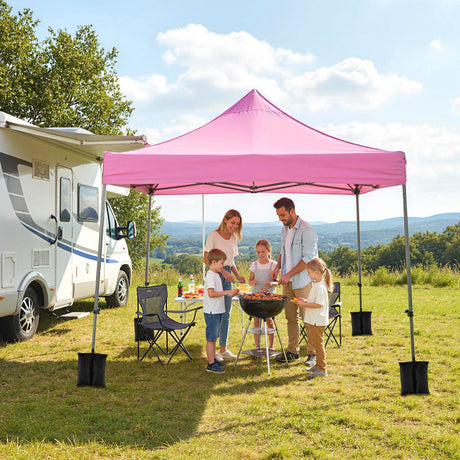 Carpa plegable de 10 x 10 pies con paredes laterales y toldo para fiestas, picnics y eventos