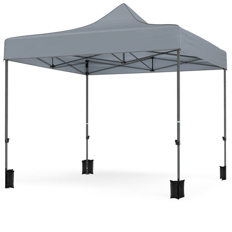 Carpa plegable de 3 x 3 m con 4 paredes laterales extraíbles y bolsa con ruedas