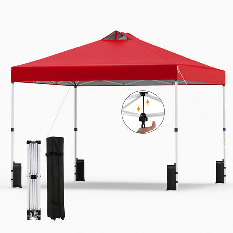 Carpa comercial desplegable para exteriores de 10 x 10 pies