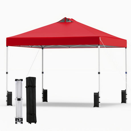 Carpa comercial desplegable para exteriores de 10 x 10 pies
