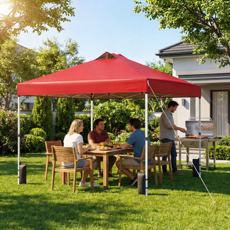 Carpa comercial desplegable para exteriores de 10 x 10 pies
