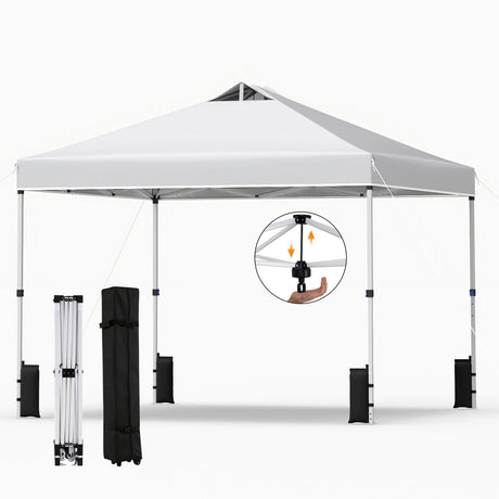 Carpa comercial desplegable para exteriores de 10 x 10 pies