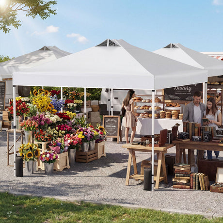 Carpa comercial desplegable para exteriores de 10 x 10 pies