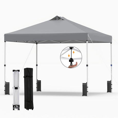 Carpa comercial desplegable para exteriores de 10 x 10 pies
