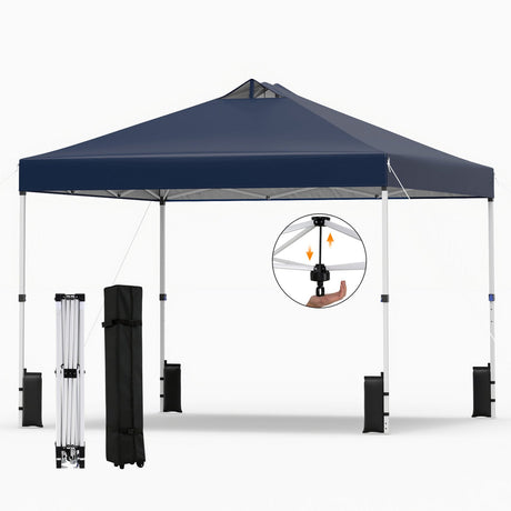 Carpa comercial desplegable para exteriores de 10 x 10 pies