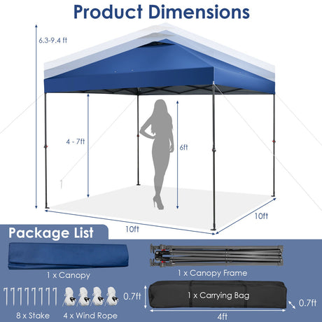 Carpa instantánea plegable para exteriores de 3 x 3 metros con bolsa de transporte