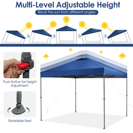 Carpa instantánea plegable para exteriores de 3 x 3 metros con bolsa de transporte