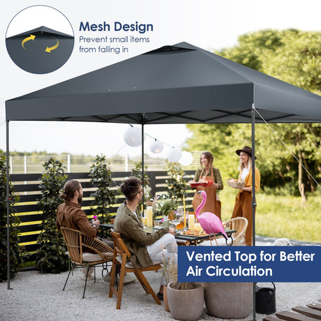Carpa instantánea plegable para exteriores de 3 x 3 metros con bolsa de transporte