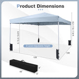 10 x 10 Feet Pop up Canopy Tent with Carrying Bag and 4 Sandbags