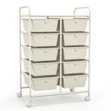 10-Drawer Rolling Storage Cart