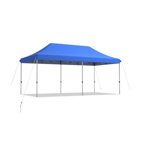 Toldo plegable ajustable de 10 x 20 pies de alta resistencia con bolsa de transporte