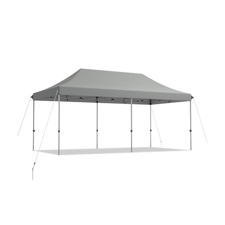 Toldo plegable ajustable de 10 x 20 pies de alta resistencia con bolsa de transporte