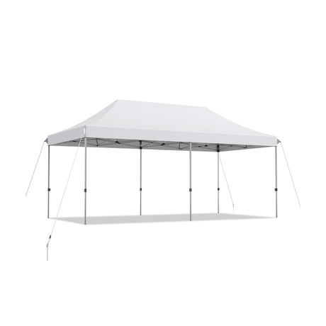 Toldo plegable ajustable de 10 x 20 pies de alta resistencia con bolsa de transporte
