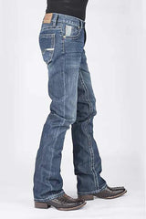 Stetson 1014 Rocks Fit con Bolsillo en V - Jeans Bootcut para Hombre (Liquidación)
