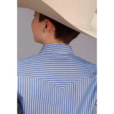 Stetson Candy Strip (Azul/Blanco) - Camisa Western para Niño