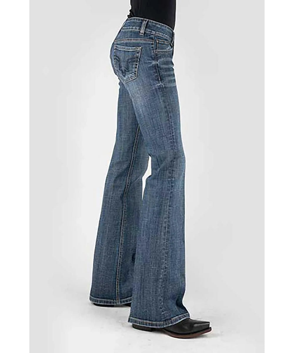 Stetson 816 Classic Bootcut con bolsillo trasero Deco - Jeans de mujer (liquidación)