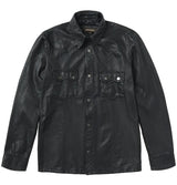 Camisa chaqueta de cuero Stetson Western (negra) - Chaqueta de cuero para hombre