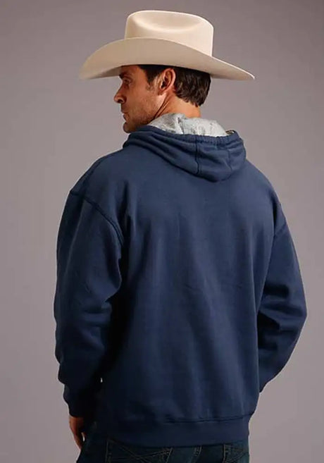 Sudadera con capucha Stetson 1865 Applique (Navy) - Hombre