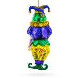 Frog Jester Glass Christmas Ornament