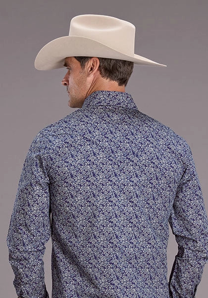 Stetson 2523 Vintage Prairie (Azul) - Camisa Vaquera de Hombre