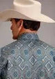 Stetson Sierra Paisley (Azul) - Camisa Vaquera de Hombre