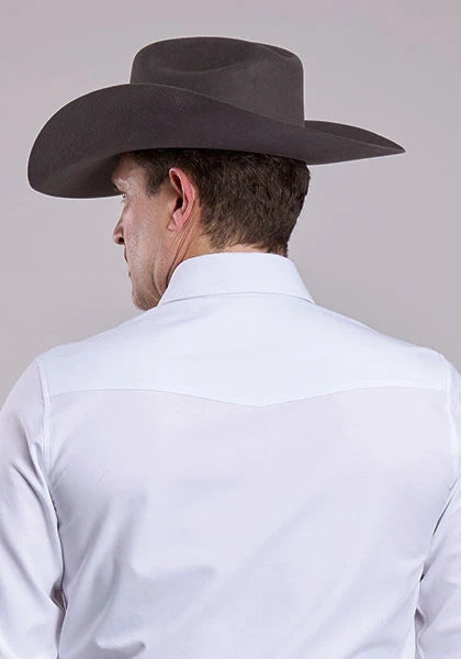 Stetson 2768 Oxford Suave (Blanco) - Camisa Vaquera de Hombre