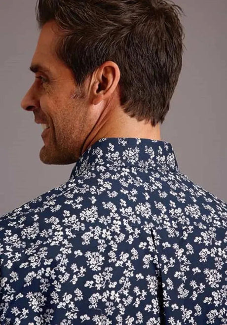 Stetson Frontier Floral (Azul) - Camisa Vaquera de Hombre