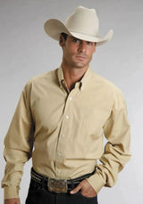 Camisa Vaquera de Hombre Stetson Golden West (Amarilla)
