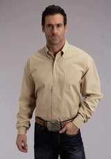 Camisa Vaquera de Hombre Stetson Golden West (Amarilla)
