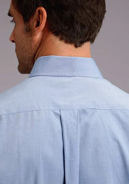 Stetson 5661 End On End (Azul) - Camisa Western para Hombre