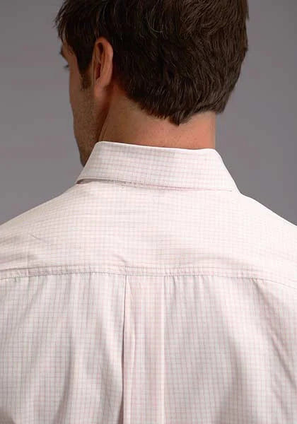 Stetson 5663 Raya Doble Recta (Rosa) - Camisa Western de Hombre