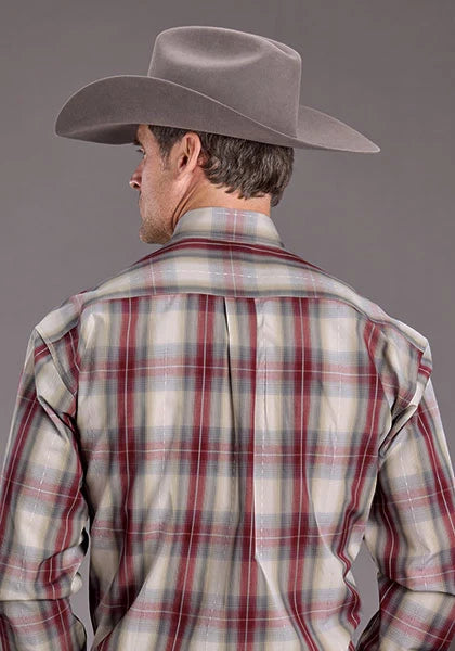 Stetson 2398 Diamond Ranch (Vino) - Camisa Vaquera de Hombre