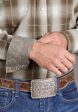 Stetson 2399 Sandy Ombre (Brown) - Men's Western Shirt