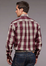 Stetson 2038 Chianti Ombre (Wine) - Men's Western Shirt